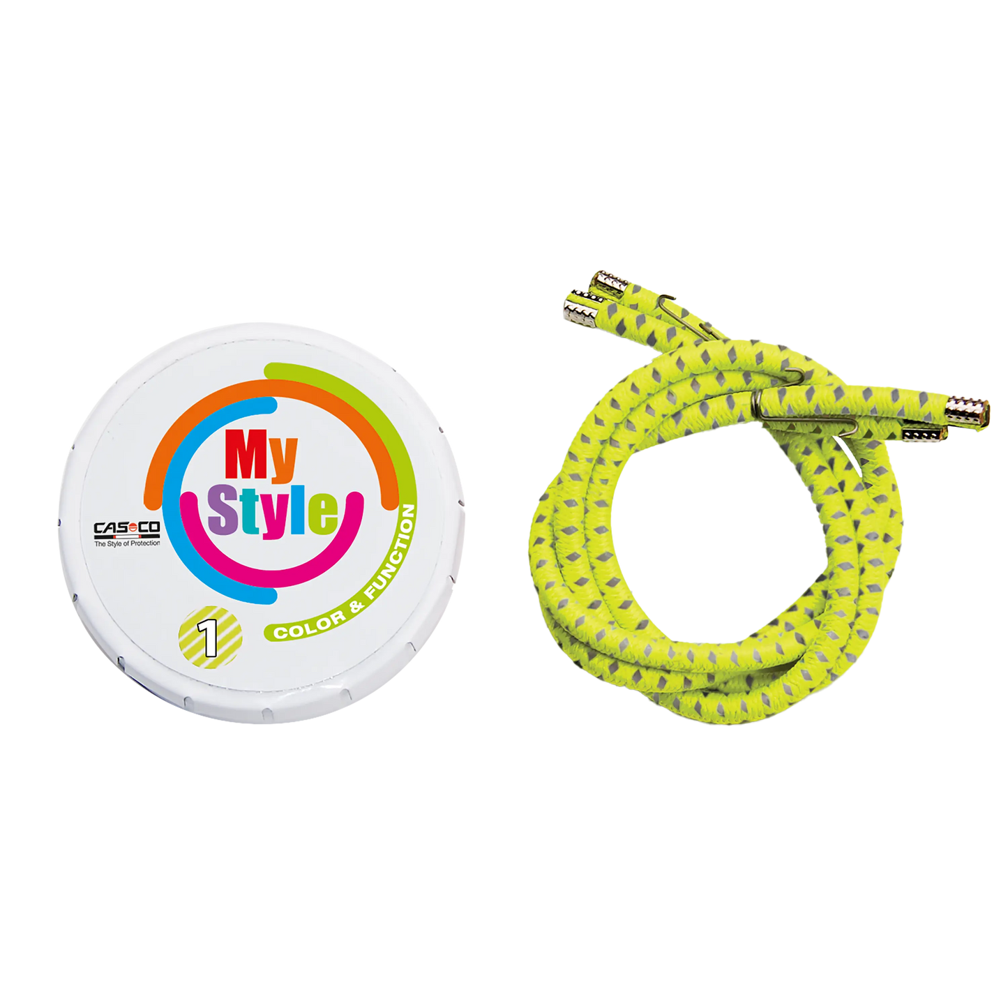 MYSTYLE STRIPES signal yellow reflective 