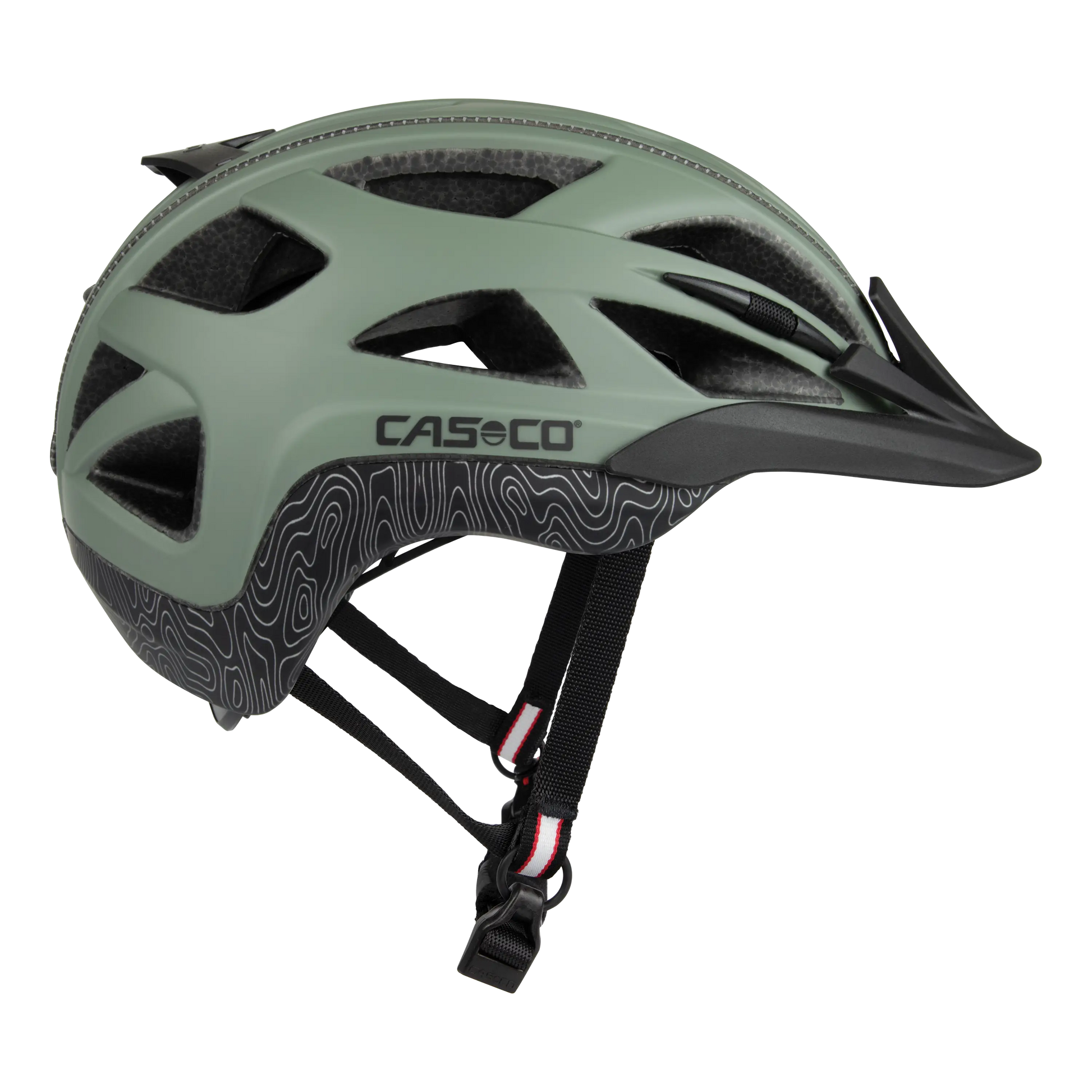 fahrradhelm grau grün ACTIV2 pathfinder grün – CASCO