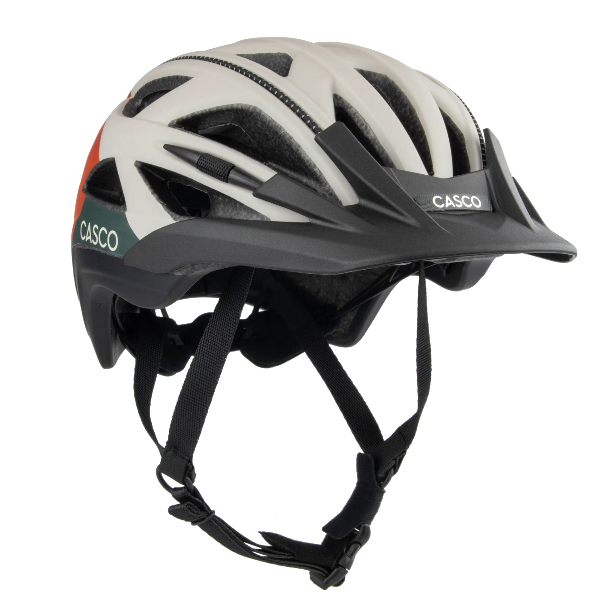 fahrradhelm grau orange ACTIV SL NOMAD SILK SEIDENWEISS-ORANGE – CASCO