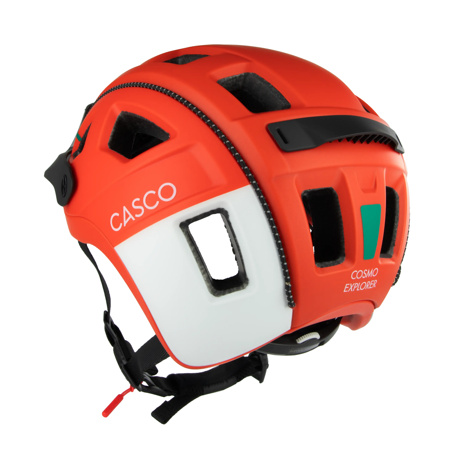 fahrradhelm orange schwarz COSMO EXPLORER SPLIT BURNED ORANGE – CASCO