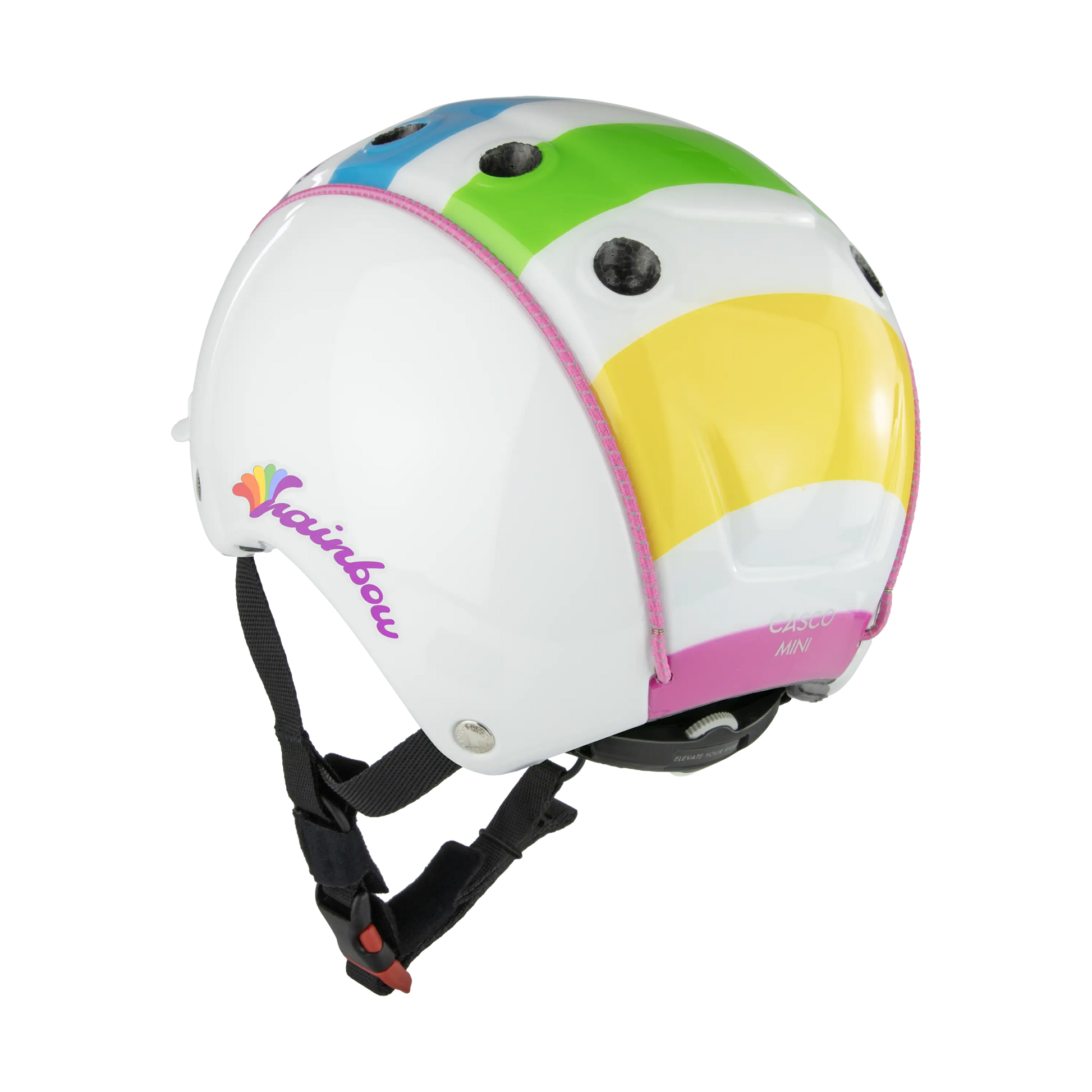 fahrradhelm kind 4 jahre MINI2 REGENBOGEN – CASCO