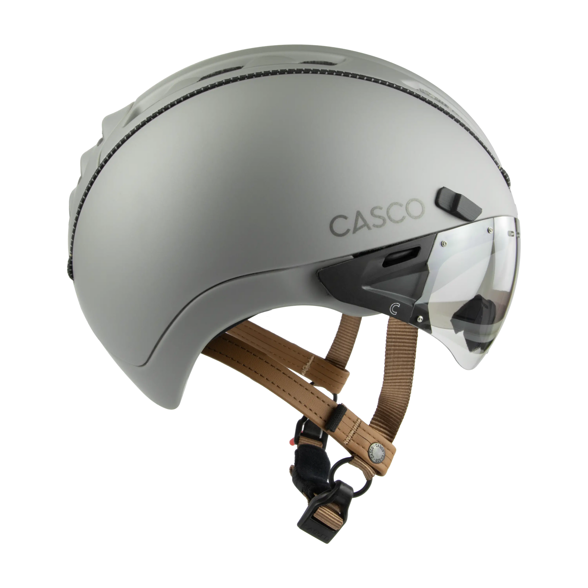 casco fahrradhelm roadster mit visier ROADSTER PLUS PRIME CASHMERE GRAU – CASCO