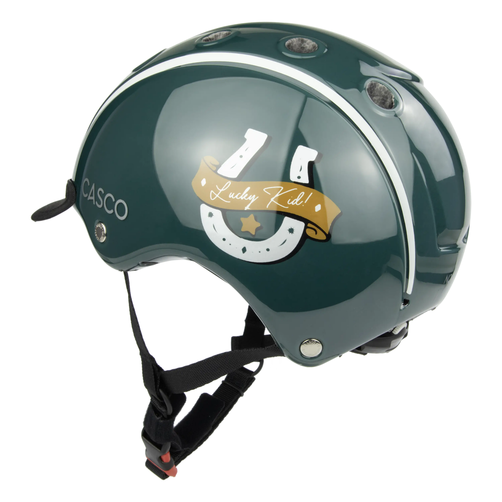 emerald green motorcycle helmet NORI Lucky Kid-Emerald – CASCO